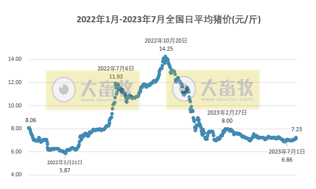 2023.07.25今日猪价