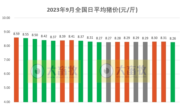 2023.09.18今日猪价