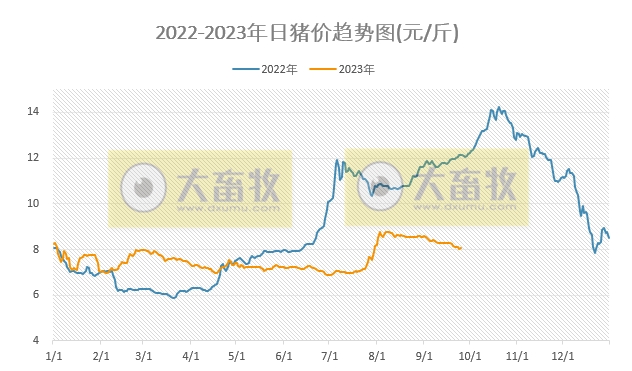 2023.09.25今日猪价