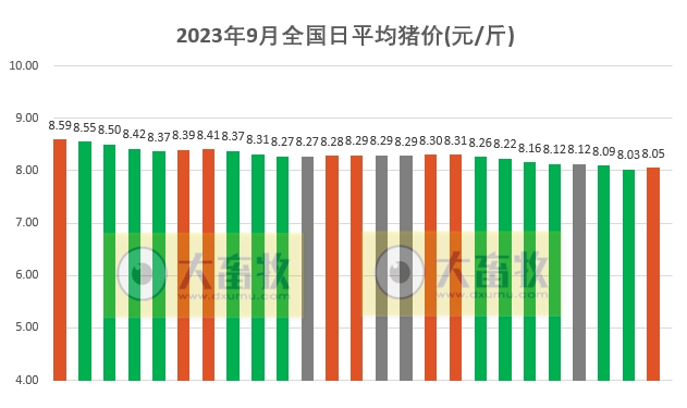 2023.09.25今日猪价