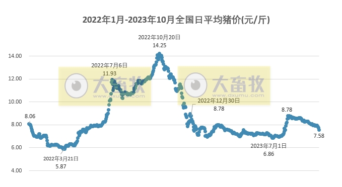 2023.10.12今日猪价