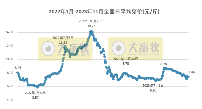 2023.11.07今日猪价