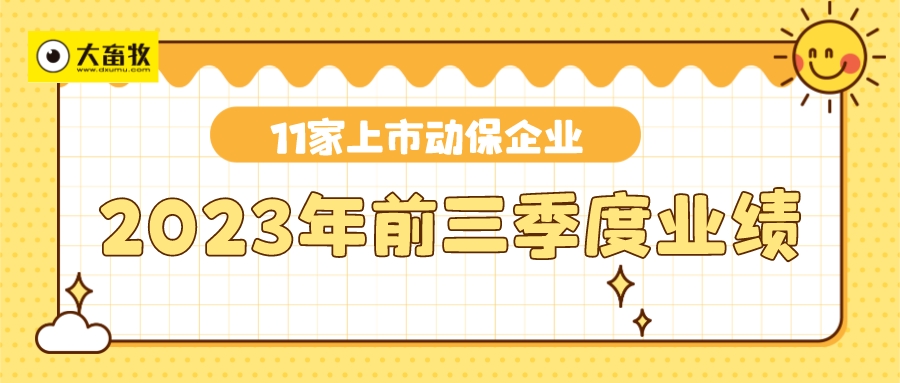 11家动保企业2023年前三季度业绩对比