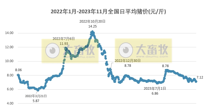2023.11.29今日猪价