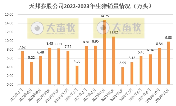 天邦食品：规避冬季疫病风险，加快出栏部分区域商品猪和仔猪，11月生猪销量创新高