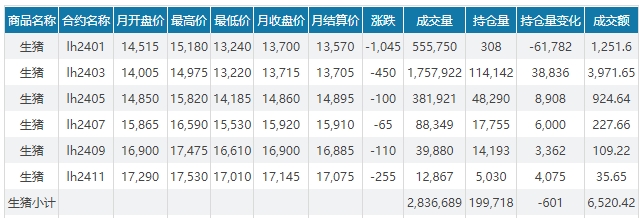 2023.12.31今日猪价