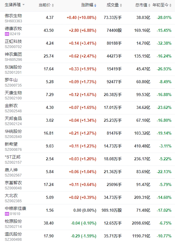 2024.03.16今日猪价
