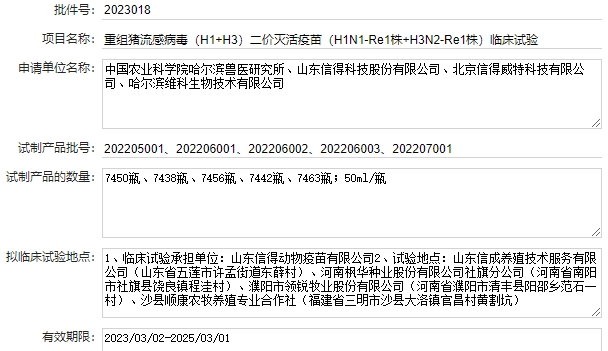 最新猪流感疫苗品种及厂家汇总（2023年版） 