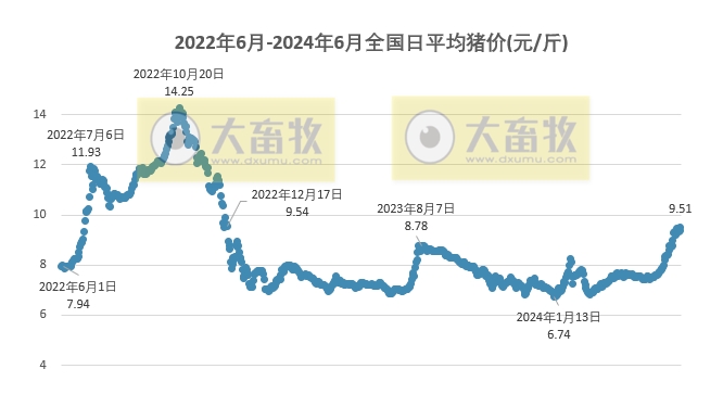2024.06.12今日猪价——一路飘红，多省突破10元