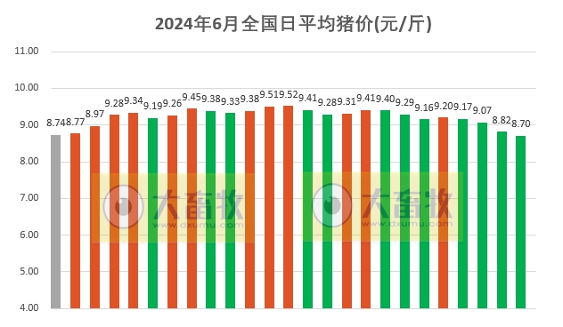 2024.06.25今日猪价——连跌4天,跌至6月以来最低价
