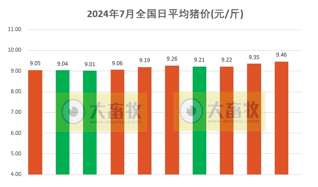 2024.07.10今日猪价——继续飘红,广东破10