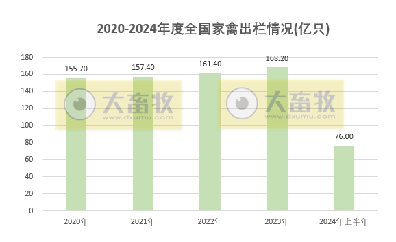 2024年上半年全国畜牧业数据