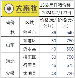 2024.07.23今日猪价——上涨势头更强一些