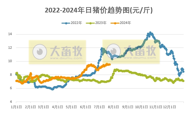 2024.07.23今日猪价——上涨势头更强一些