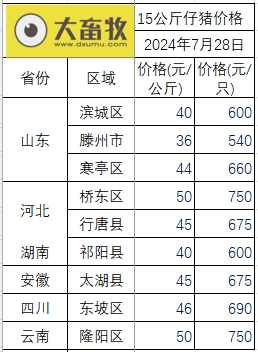 2024.07.28今日猪价——稳中有跌