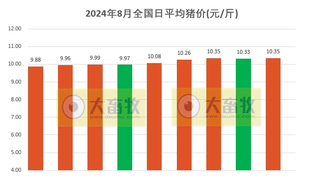 2024.08.09今日猪价——涨跌互现,以上涨为主流