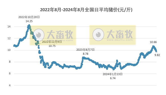 2024.08.28今日猪价——全面下跌,一片绿油油,跌至8月以来最低