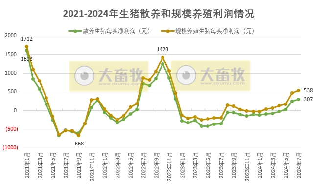 2024年7月全国生猪行业数据汇总