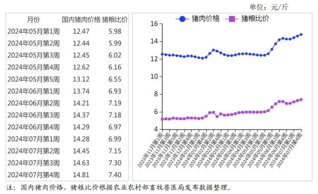 2024年7月国内和国际猪肉市场行情分析——猪肉价格持续上涨
