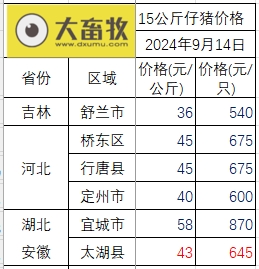 2024.09.14猪价行情——一路飘绿，跌破前期低点
