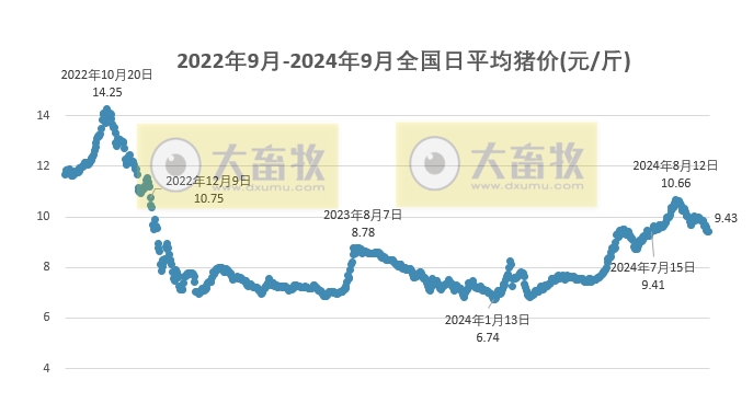 2024.09.19猪价行情——稳中带涨,东北全面上涨