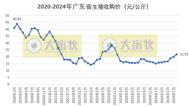 连续3个月屠宰量下降,阶段性创新低——广东省2024年8月生猪屠宰量及生猪产品价格情况