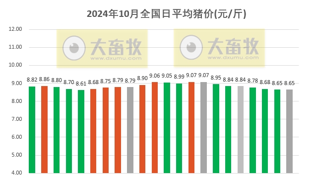 今日猪价 | 2024.10.22 猪价行情——以稳为主，少量涨跌