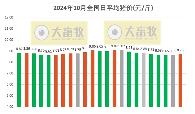 今日猪价 | 2024.10.23 猪价行情——止跌上涨，一路飘红