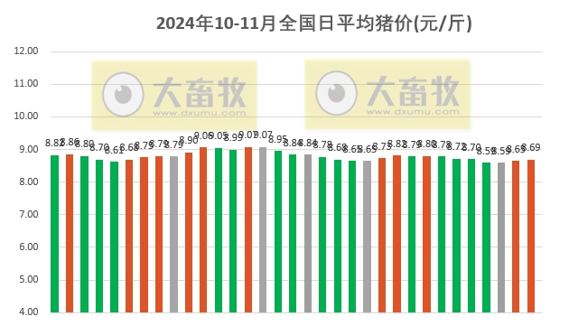 今日猪价 | 2024.11.02 猪价行情——大多数继续上涨