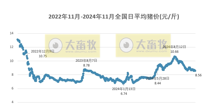 今日猪价 | 2024.11.06 猪价行情——下跌至近5个多月最低