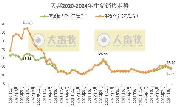 天邦食品2024年10月生猪销售及前三季度业绩情况