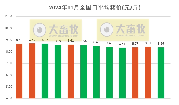 今日猪价 | 2024.11.12 猪价行情——多数止涨回落