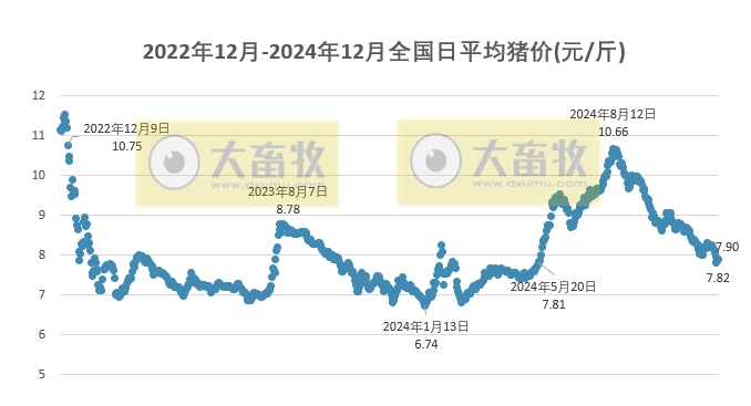 今日猪价 | 2024.12.08 猪价行情——多数继续上涨