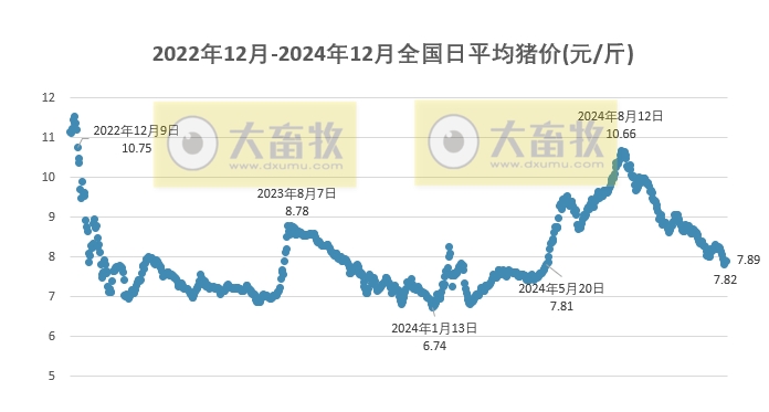 今日猪价 | 2024.12.09 猪价行情——部分出现下跌 – 大畜牧网