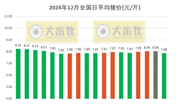 今日猪价 | 2024.12.18 猪价行情——一路飘绿,猪价大幅下跌,跌破8元大关