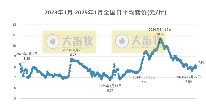 今日猪价 | 2025.01.10 猪价行情——南跌北涨