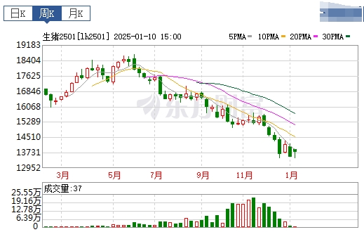 今日猪价 | 2025.01.12 猪价行情——大多数继续下跌,且跌至近半个月最低价
