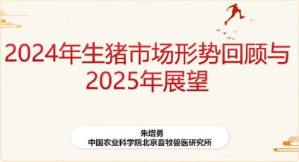 朱增勇主题报告《2024年生猪市场形势回顾与2025年展望》——2025年猪价波动收窄,需谨慎二次育肥