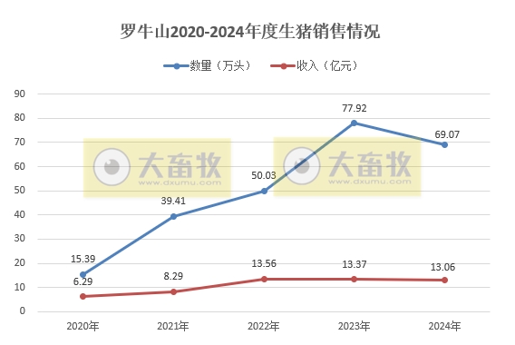 金新农、罗牛山和正虹2024年12月及年度生猪销售情况
