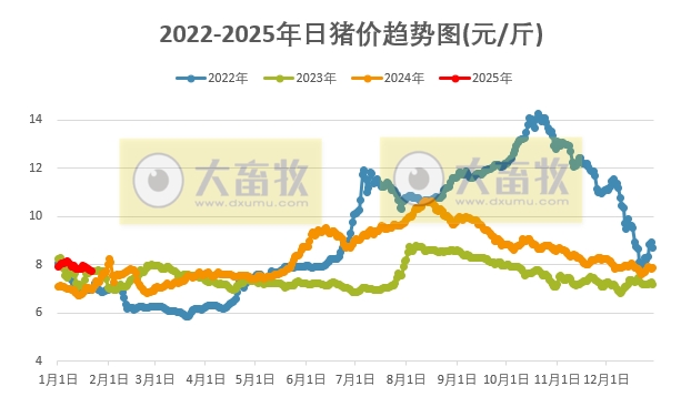 今日猪价 | 2025.01.21 猪价行情——连续5天下跌