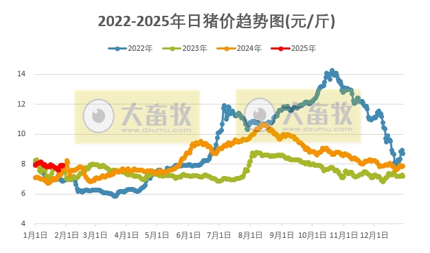今日猪价 | 2025.01.28 猪价行情 – 大畜牧网
