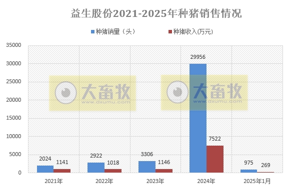 罗牛山、兴疆牧歌、正虹和益生2025年1月生猪销售情况