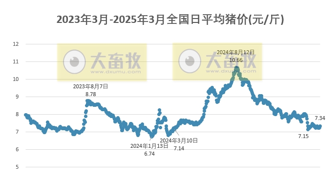 今日猪价 | 2025.03.12猪价行情——大多数上涨,且涨至3月以来最高价
