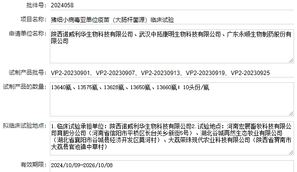 最新猪细小病毒疫苗的品种和厂家汇总（2024年版）