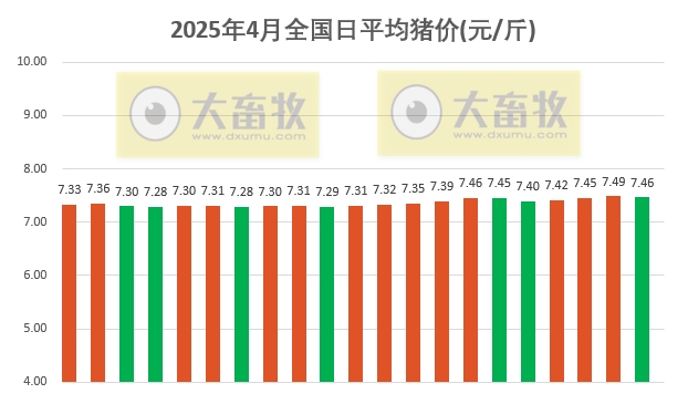 今日猪价 | 2025.04.21 猪价行情——大多数出现止涨下跌