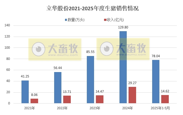 巨星、神农、京基和立华2025年5月及前5月生猪销售情况——5月销量增减有之，但前5月累计均增长