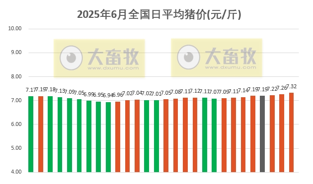 2025.06.28 今天猪价行情——涨幅扩大,且连续3天突破6月以来最高价,生猪处于‘短牛长熊’的格局当中,本轮阶段性涨势可能延续至7月上旬