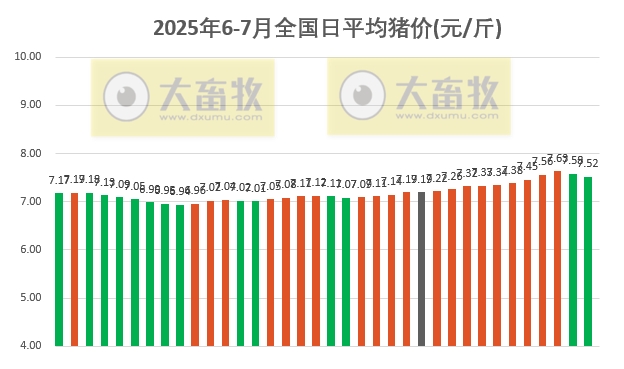 2025.07.06 今天猪价行情——大多数继续下跌，终端市场屠宰量及二次育肥补栏热情均下降