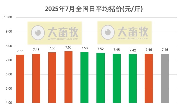 2025.07.10 今天猪价行情——上涨省份减少，以稳为主