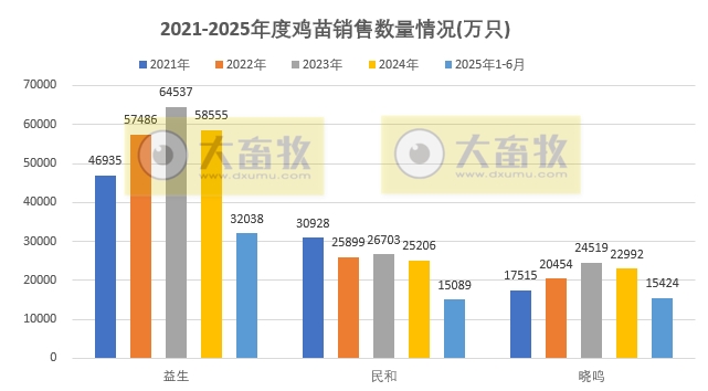 9家上市家禽企业2025年6月及上半年肉鸡和鸡苗销售情况PK
